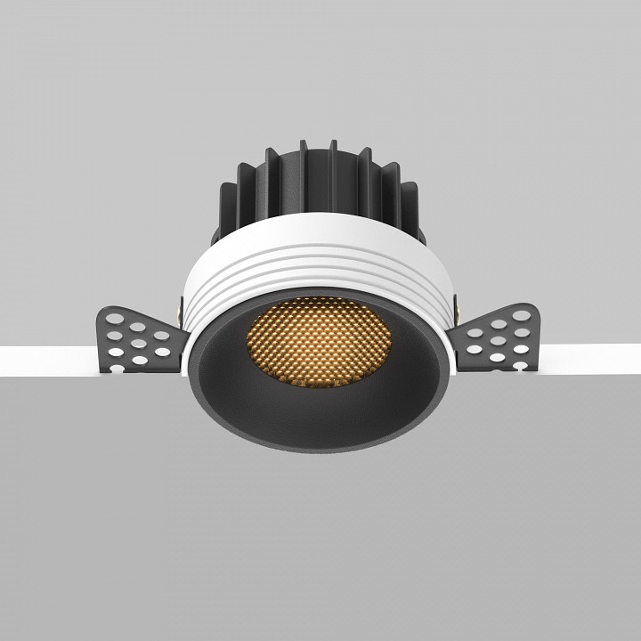 Встраиваемый светильник maytoni round dl058-12w2.7k-trs-b