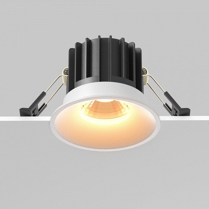 Встраиваемый светильник maytoni round dl058-12w2.7k-w