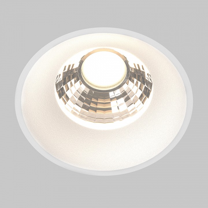 Встраиваемый светильник maytoni round dl058-12w3k-trs-w