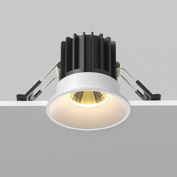 Встраиваемый светильник maytoni round dl058-7w2.7k-w