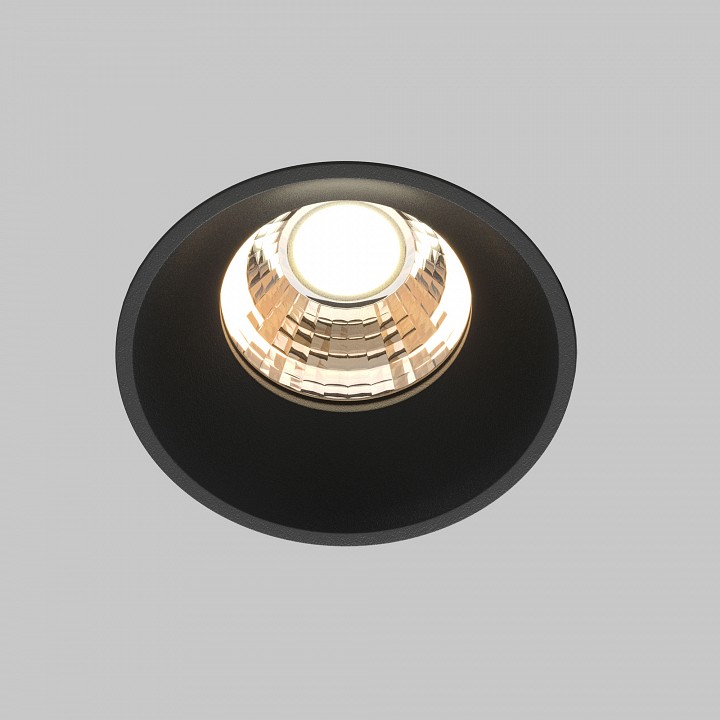 Встраиваемый светильник maytoni round dl058-7w3k-trs-b