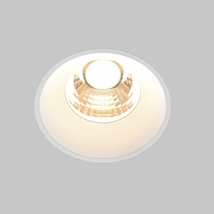 Встраиваемый светильник maytoni round dl058-7w3k-trs-w