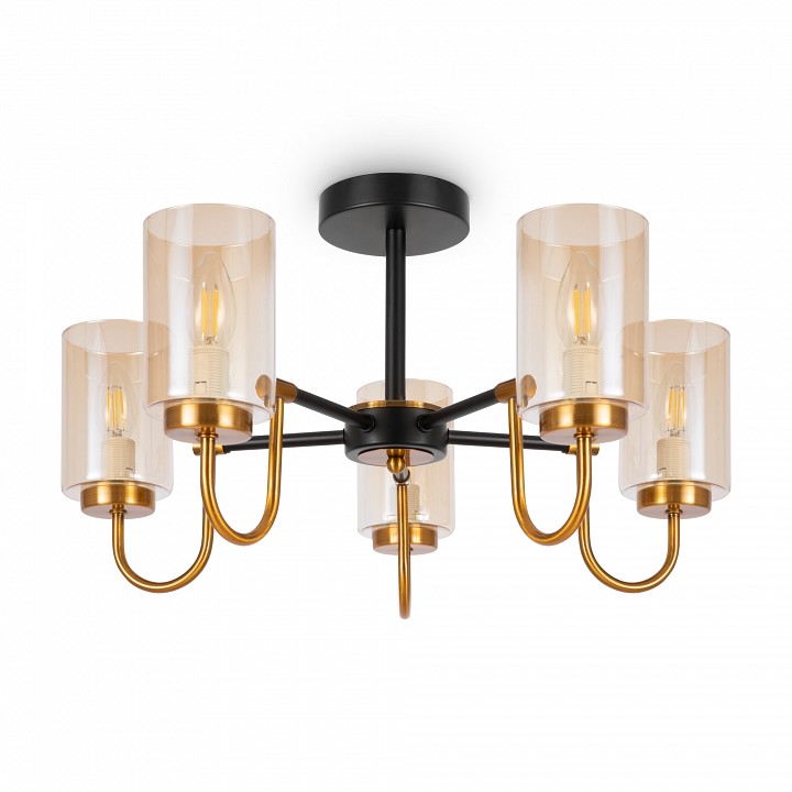 Люстра на штанге freya jewel fr5321cl-05bz