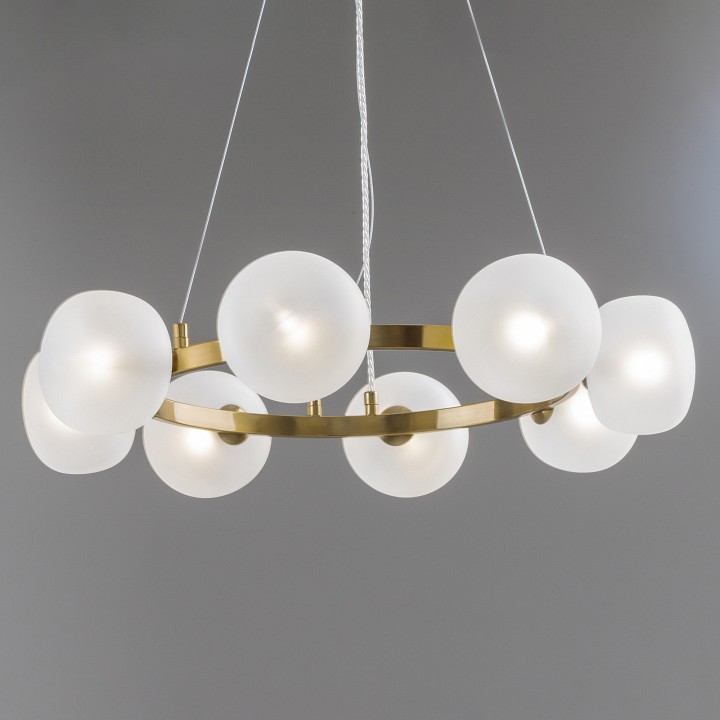 Подвесная люстра freya donuts fr5444pl-08bs