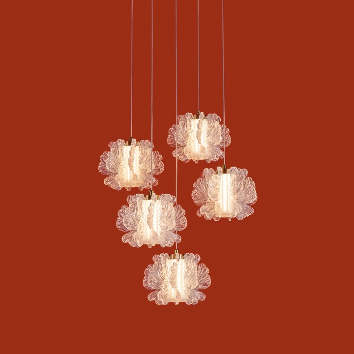 Подвесная люстра freya flower fr5579pl-l40bs