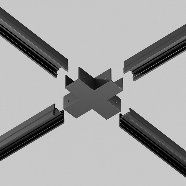 Соединитель x-образный для треков профиля maytoni line elasity o-tr001-cc