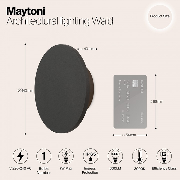 Накладной светильник maytoni wald o420wl-l7gf