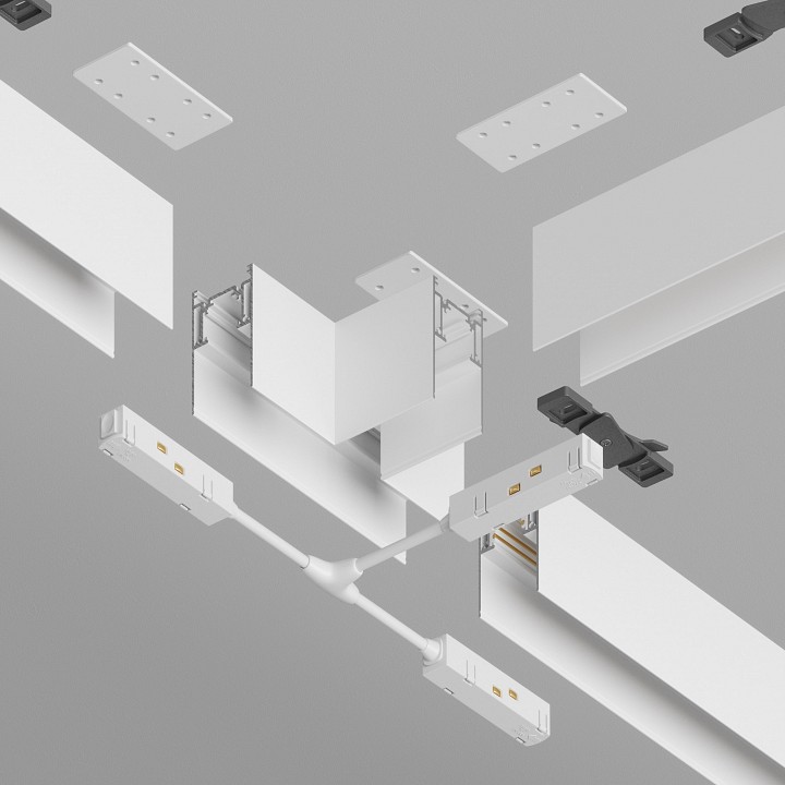 Соединитель t-образный для треков накладных maytoni accessories for tracks gravity tra010ct-41w