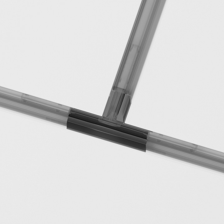 Соединитель t-образный для треков накладных maytoni accessories for tracks gravity tra010ct-42b