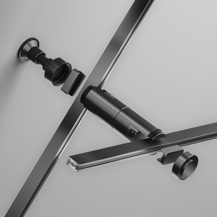 Основание на штанге maytoni technical accessories for tracks flarity tra155cw-d1-b