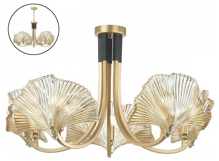 Подвесная люстра odeon light ventaglio 4870/5