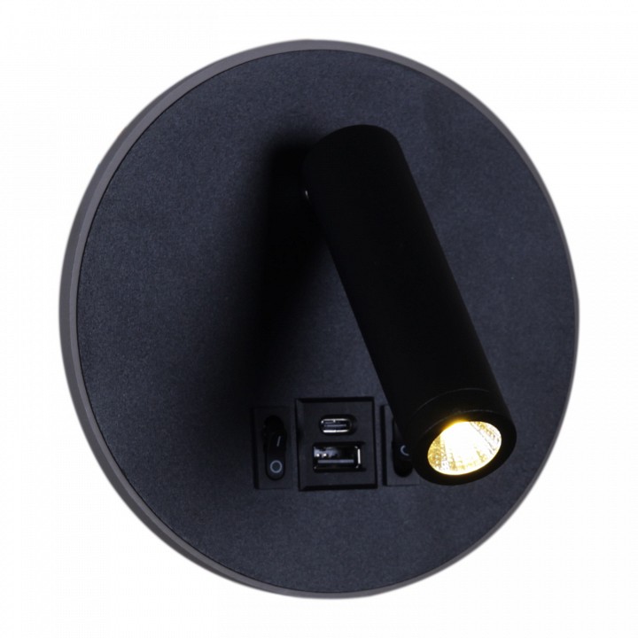 Бра 86203-9.2-001kt led12w+usb bk