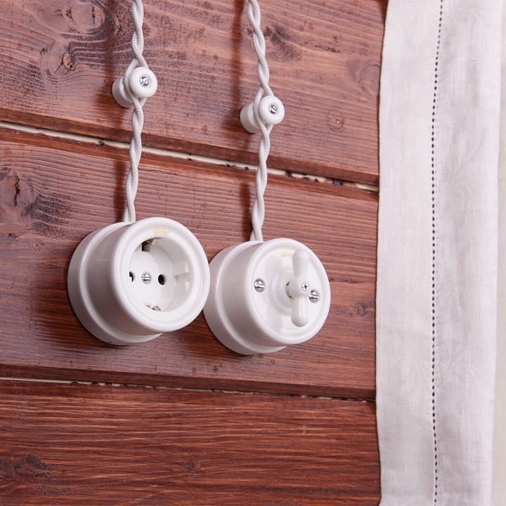 Провод электропитания werkel ретро 2х2, 5 (белый) w6452601