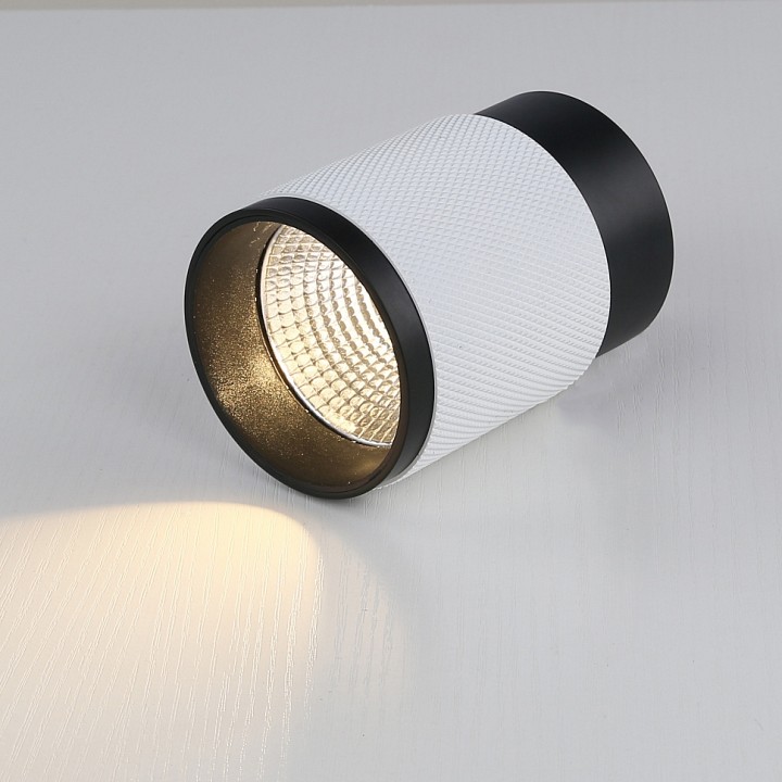 Накладной светильник iledex technical delta 1955-10w-3000k-36 bk+wh