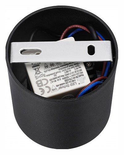 Накладной светильник iledex metrica 108-7w-d80-3000k-24dg-bk