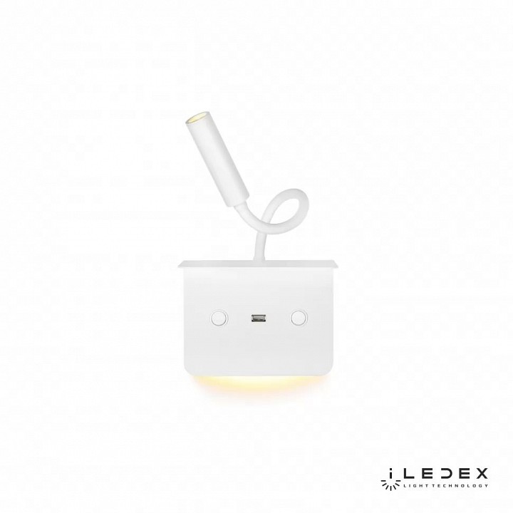 Бра с полкой iledex support 7031c wh