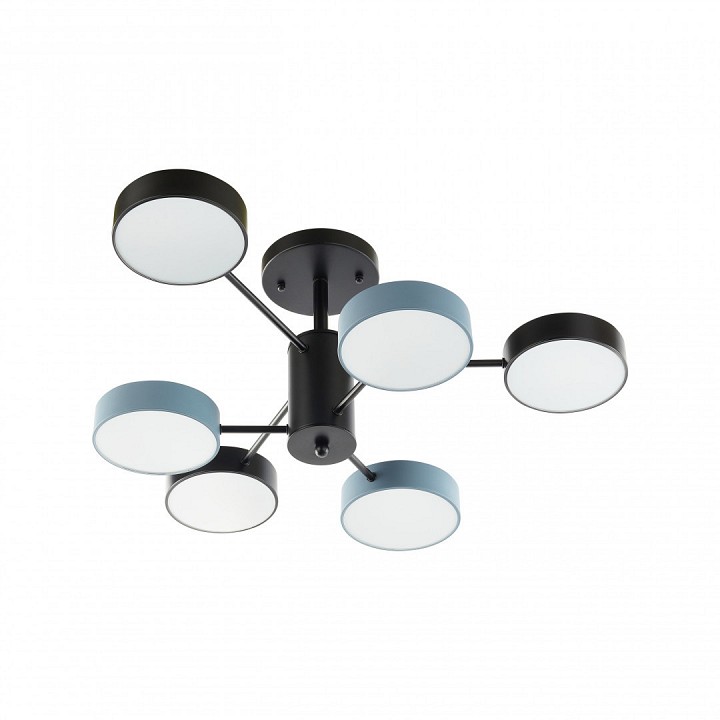 Люстра на штанге arte milano ferrara 250906/6b bk/gr