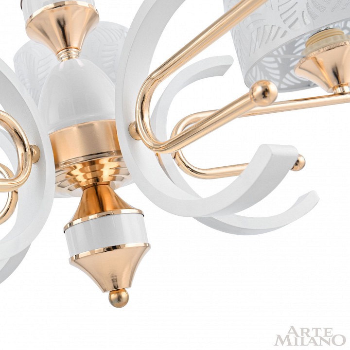 Подвесная люстра arte milano florentia-2097 302097/8 wh/gd