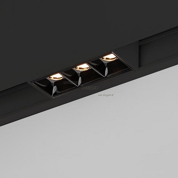 Встраиваемый светильник arlight mag-laser-45-l84-3w day4000 (bk, 15 deg, 24v) 027622