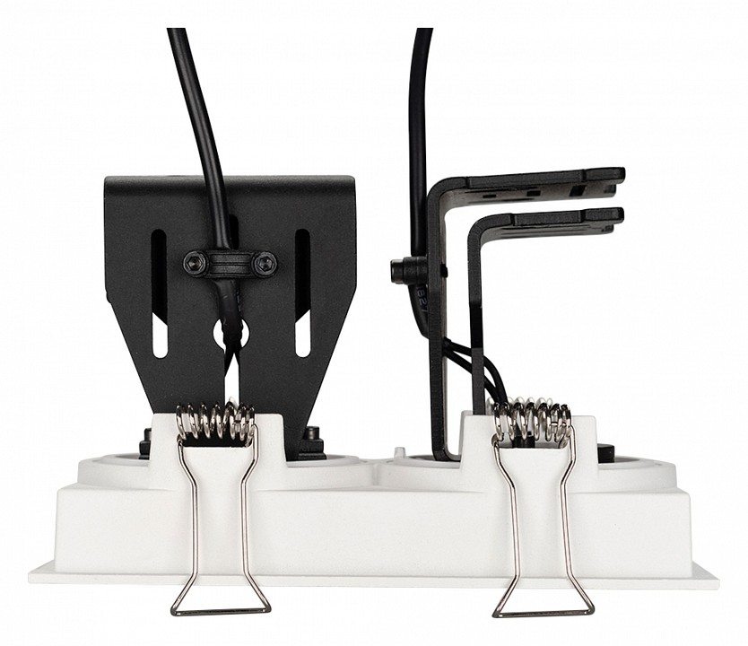 Встраиваемый светильник arlight cl-simple-s148x80-2x9w day4000 (wh, 45 deg) 028150