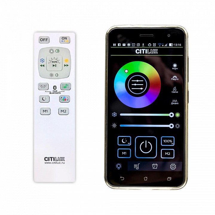 Накладной светильник citilux light &amp; music cl703m60