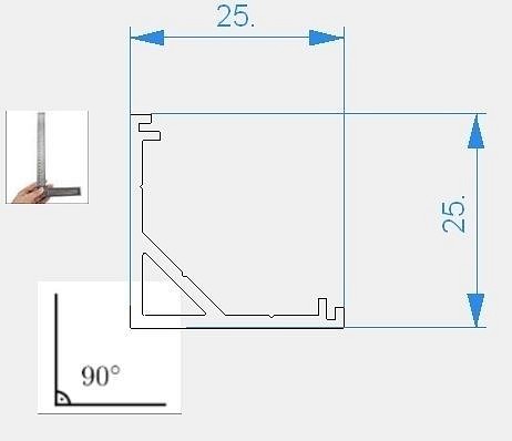 Профиль накладной deko-light av-03-12 970438