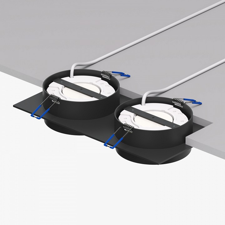 Встраиваемый светильник denkirs flat dk2092-bk