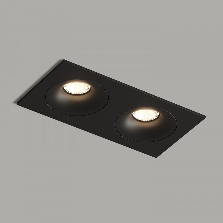 Встраиваемый светильник denkirs roto dk2122-bk