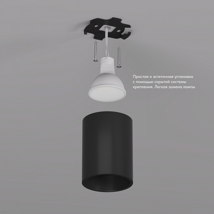 Накладной светильник denkirs dk3110 dk3110-bk