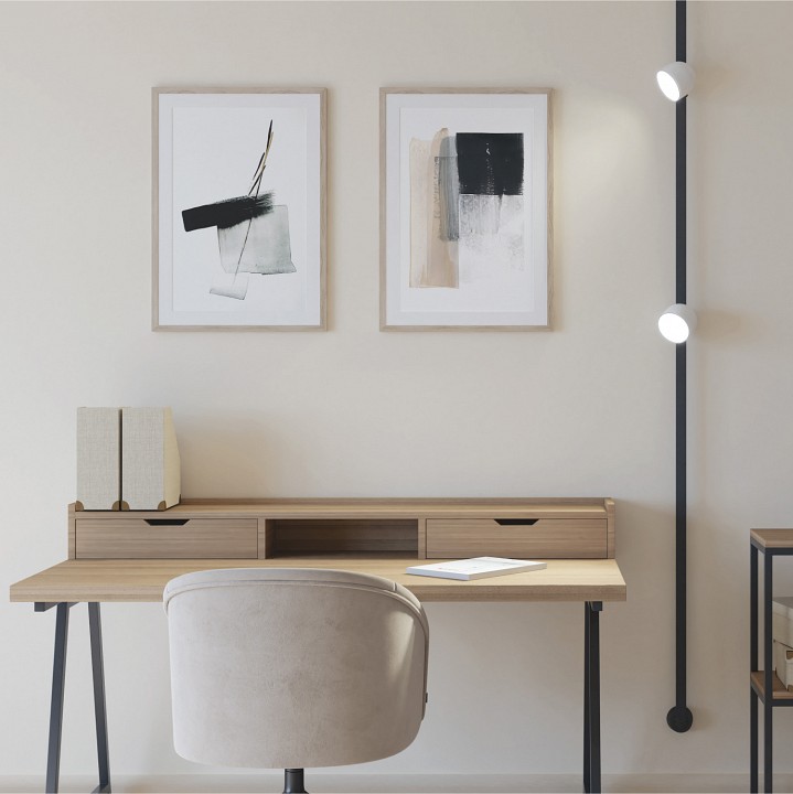 Накладной светильник denkirs belty spot dk5543-wh+bk