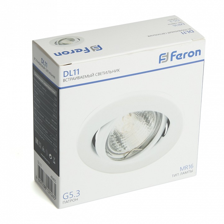 Встраиваемый светильник feron dl11 48465