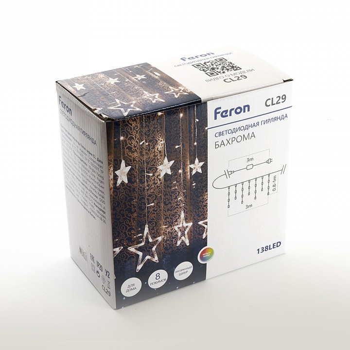 Бахрома световая фигурная feron cl29 48615