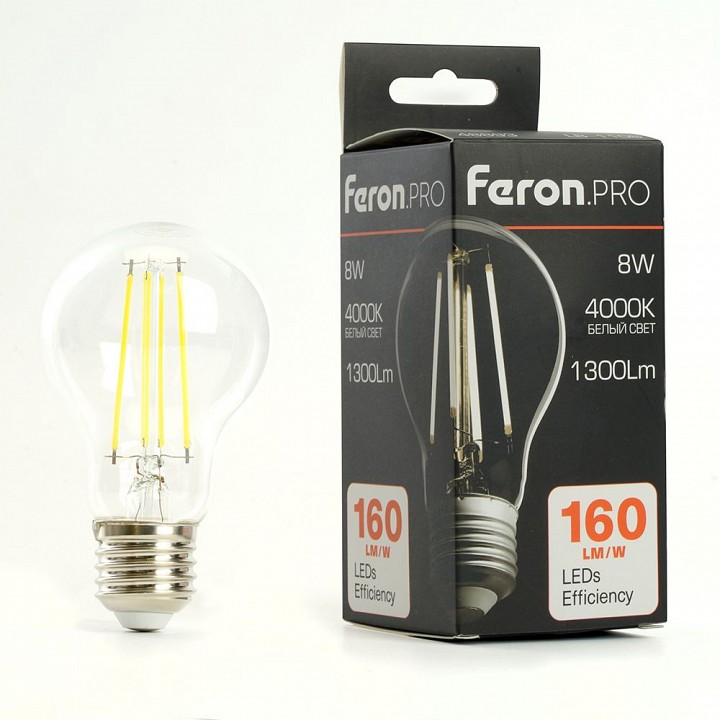 Лампа светодиодная feron lb-1108 e27 8вт 4000k 48893