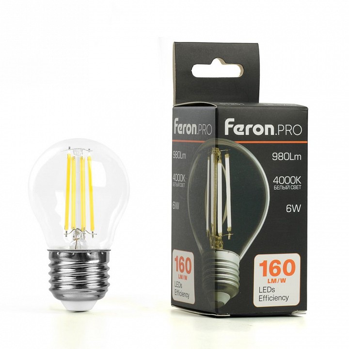 Лампа светодиодная feron lb-1706 e27 6вт 4000k 51251