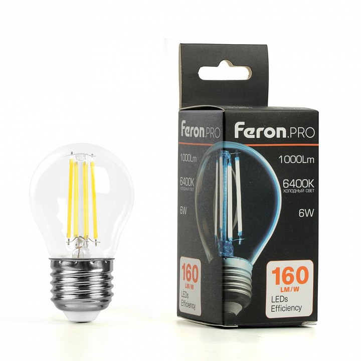 Лампа светодиодная feron lb-1706 e27 6вт 6400k 51252
