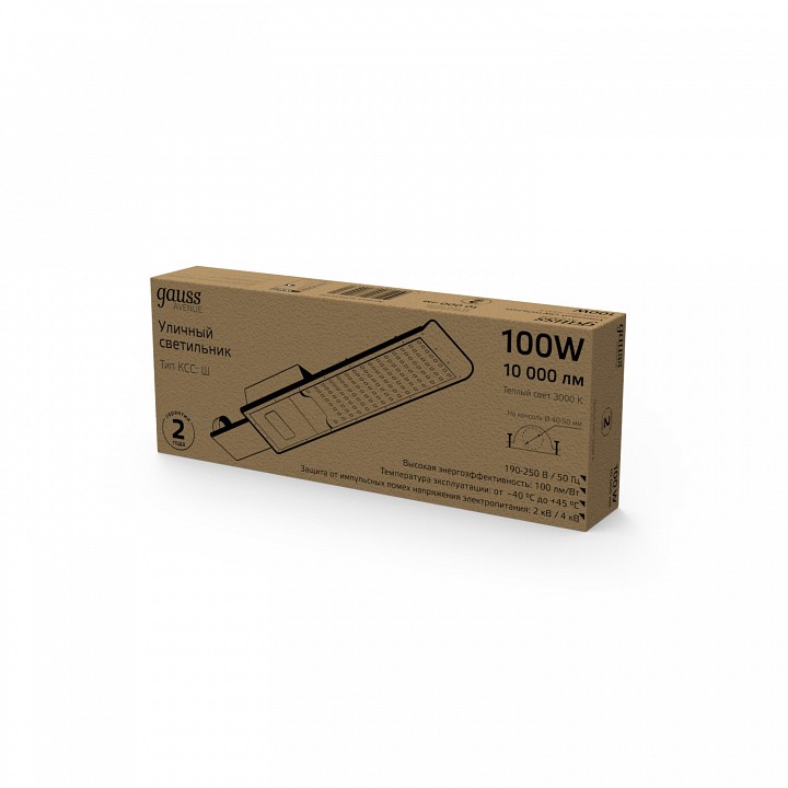 Консольный светильник gauss avenue 629534100