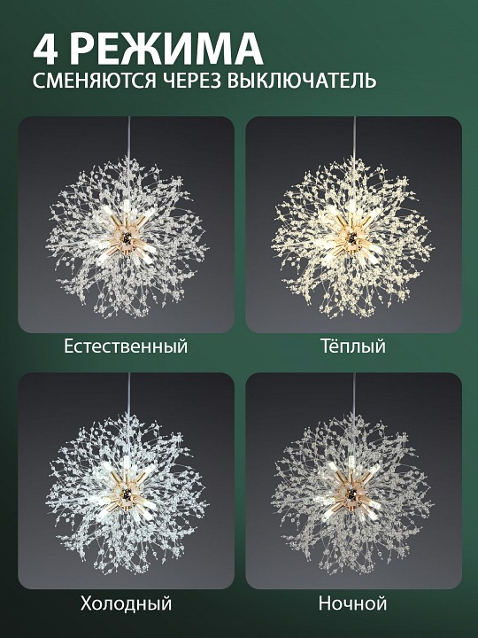 Подвесная люстра natali kovaltseva 81423 81423/8c