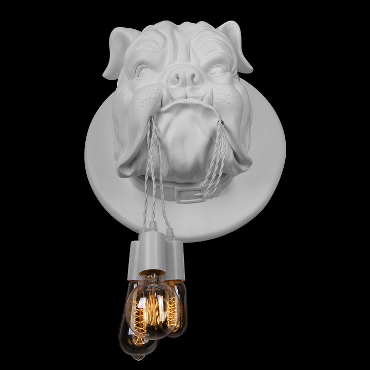 Бра loft it bulldog 10177 white