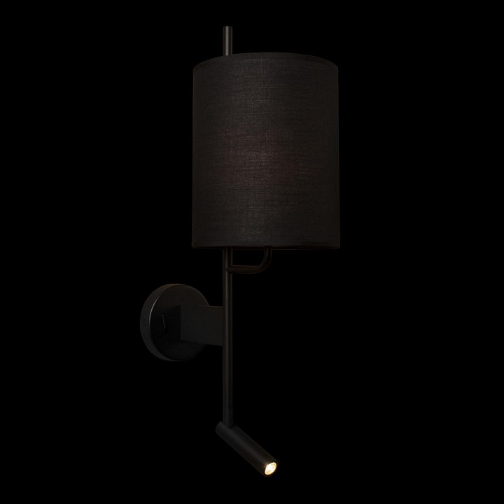 Бра с подсветкой loft it ritz 10253w/b black