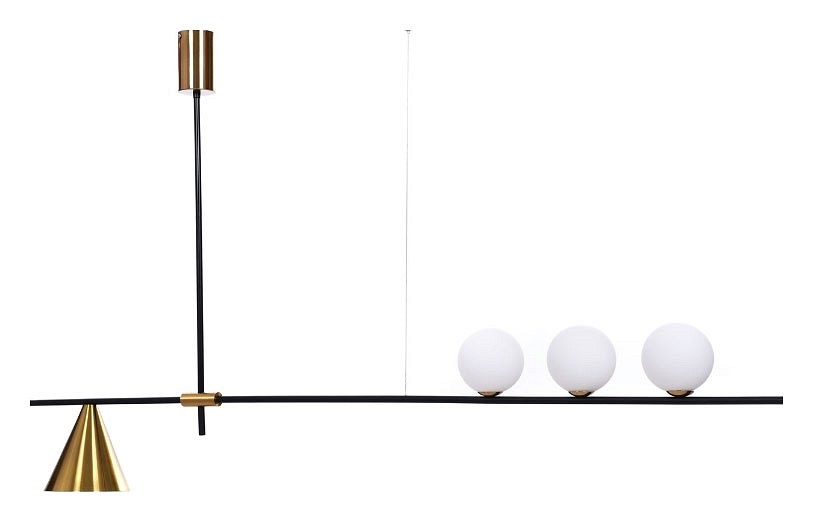 Светильник на штанге lumina deco renzo ldp 6043-4 bk+md