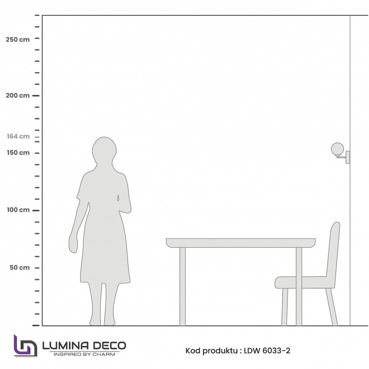 Бра lumina deco marsiada ldw 6033-2 md