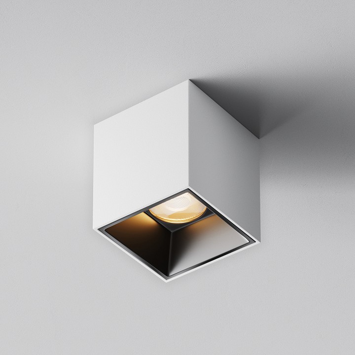 Накладной светильник maytoni alfa led c064cl-5w2.7k-sq-wb