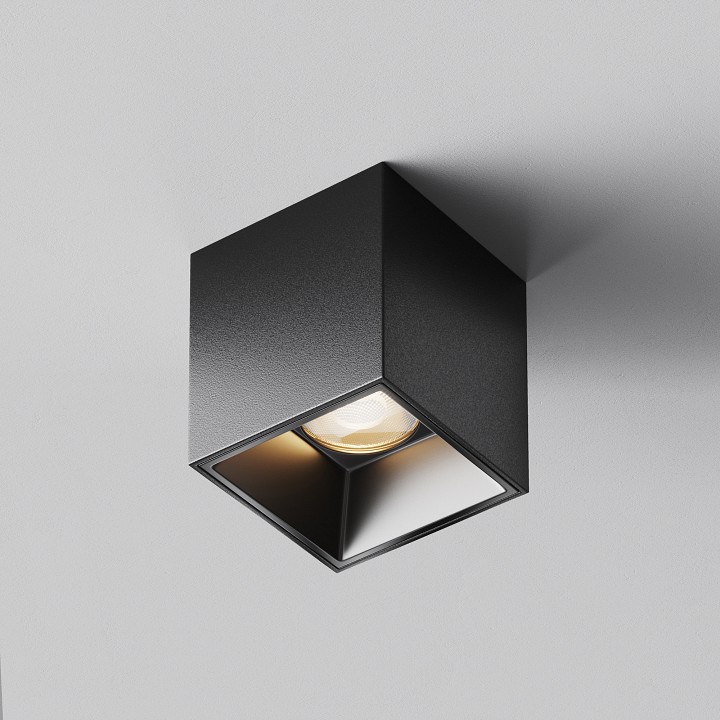 Накладной светильник maytoni alfa led c064cl-5w3k-sq-b