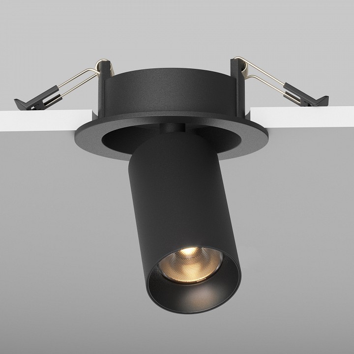 Встраиваемый светильник на штанге maytoni focus led c071cl-7w2.7k-b