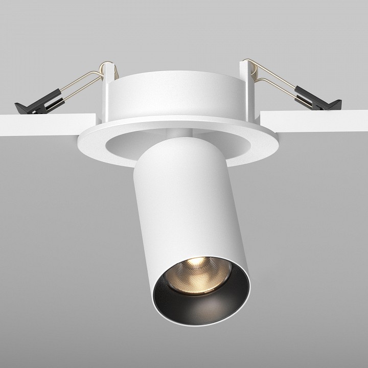 Встраиваемый светильник на штанге maytoni focus led c071cl-7w3k-wb