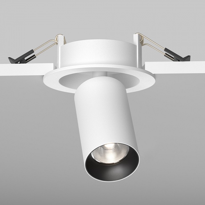 Встраиваемый светильник на штанге maytoni focus led c071cl-7w4k-wb