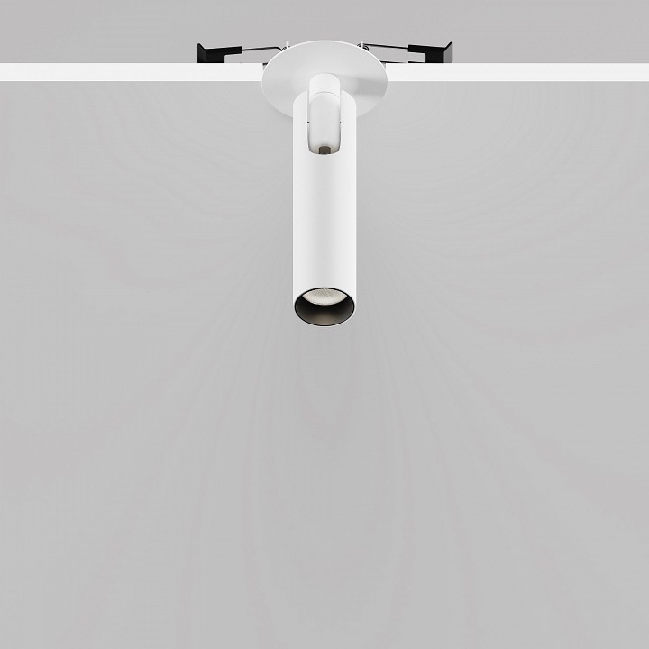 Встраиваемый светильник на штанге maytoni focus t c141rs-l125-6w4k-w