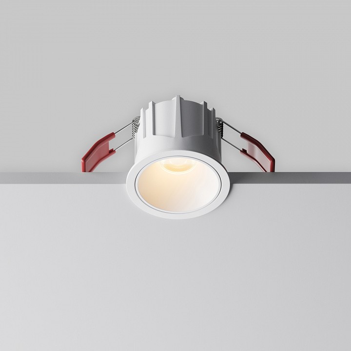 Встраиваемый светильник maytoni alfa led dl043-01-10w2.7k-rd-w