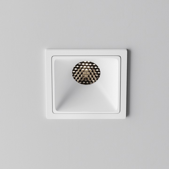 Встраиваемый светильник maytoni alfa led dl043-01-10w4k-sq-w-1