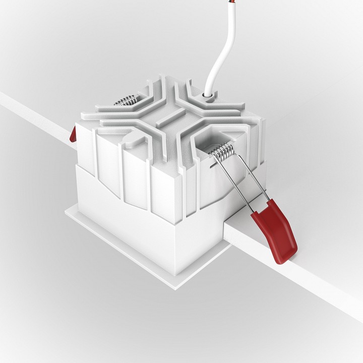 Встраиваемый светильник maytoni alfa dl043-01-15w4k-d-sq-w